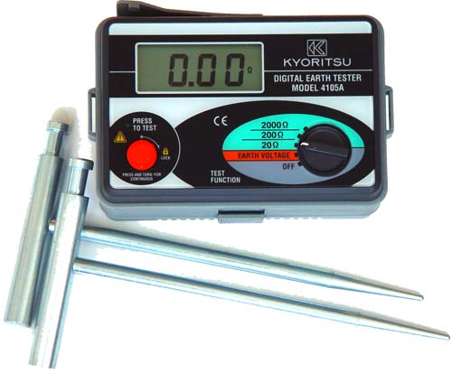 Измеритель Kyoritsu KEW4105A с заземлительными штырями